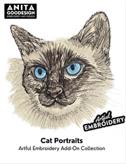 Cat Portraits- Artful Embroidery