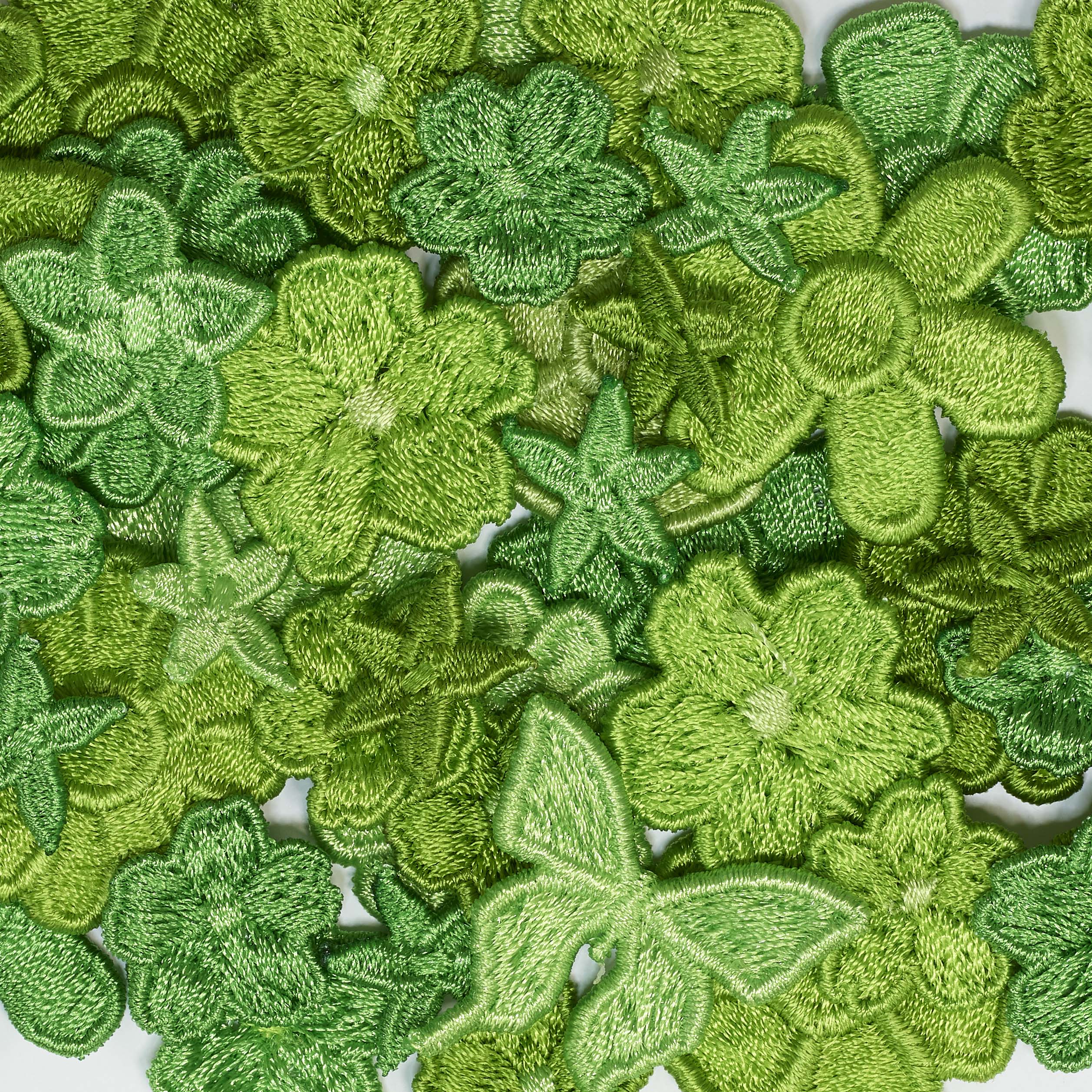 Electric Lime - heart -Deluxe Embroidery Kit