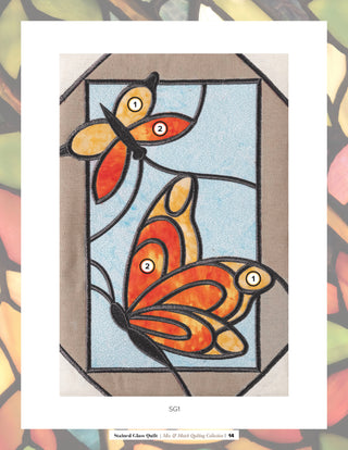 Stained Glass Quilt Butterflies