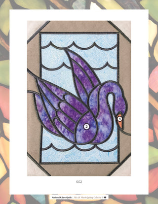 Stained Glass Quilt Swan