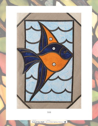 Stained Glass Quilt Fish