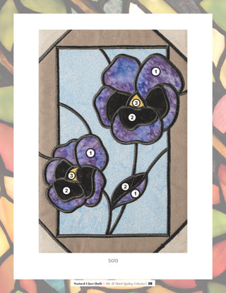 Stained Glass Quilt Iris