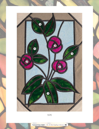 Stained Glass Quilt Flowers