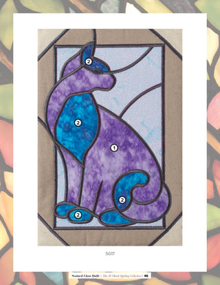 Stained Glass Quilt Cat