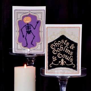 Halloween Embroidered Cards