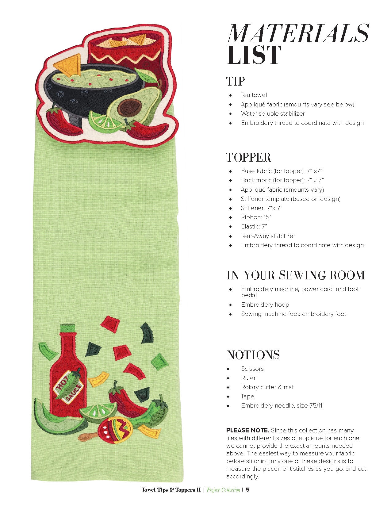 Towel Tips & Toppers II