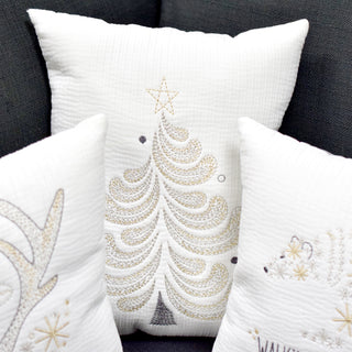 Hand Stitched Christmas Pillows