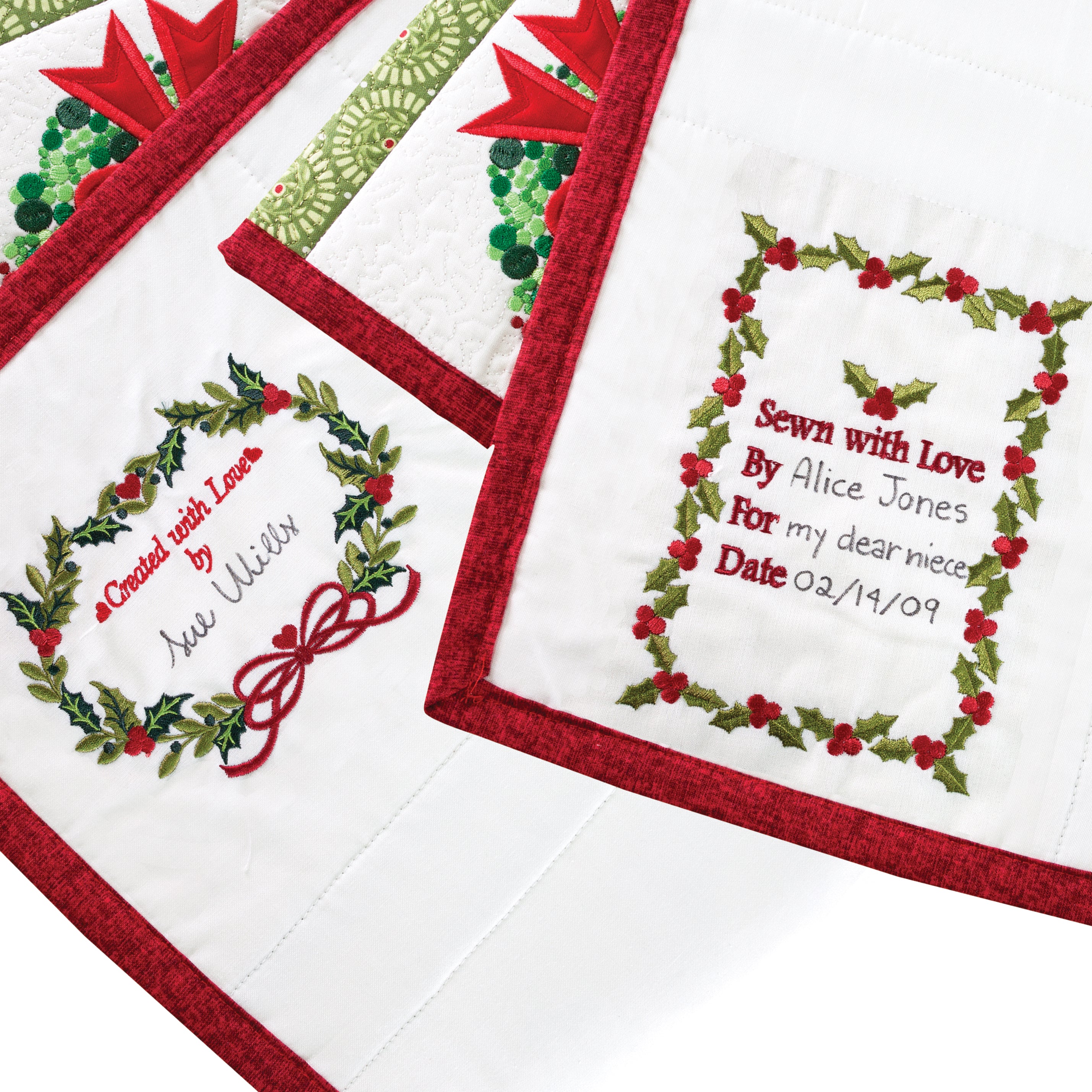 Christmas Quilt Labels