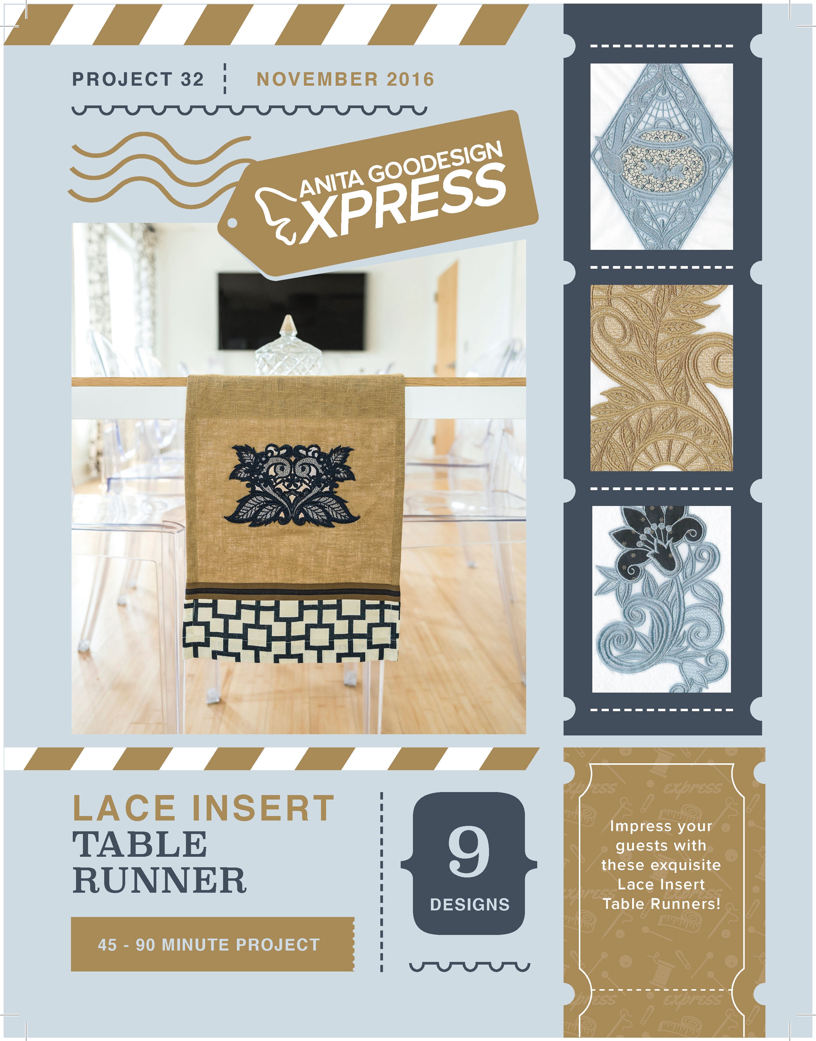 Lace Insert Table Runner