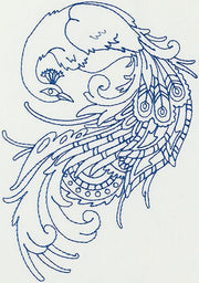 Linework Peacocks
