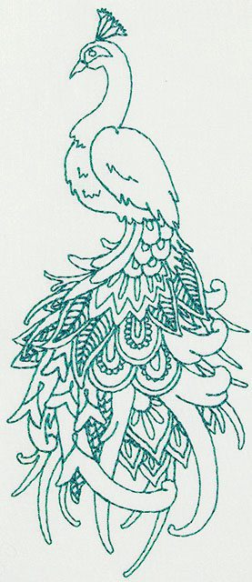 Linework Peacocks