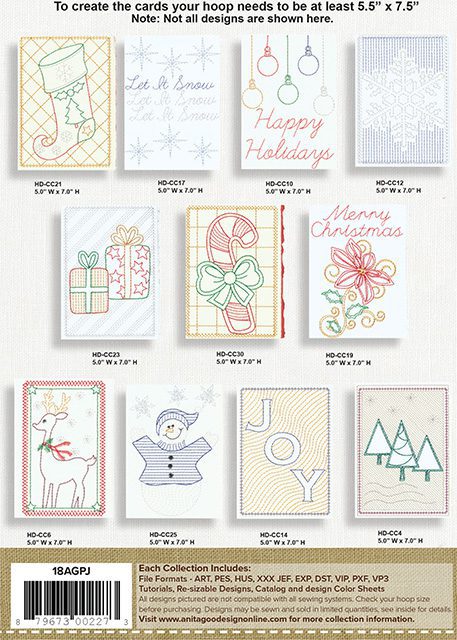 Mylar Christmas Cards — Anita Goodesign