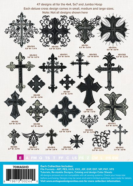 Gothic Cross Iron On Applique patch **27 Colours** Chrome Heart Cross  Religious