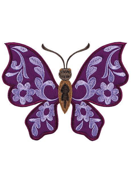 Purple Butterfly Patch