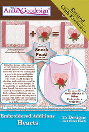 Embroidered Additions - Hearts