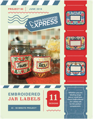 Embroidered Jar Labels