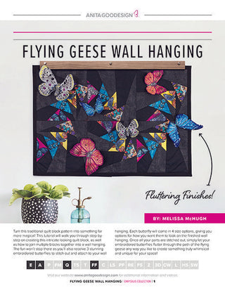 Chrysalis: Flying Geese Wall Hanging