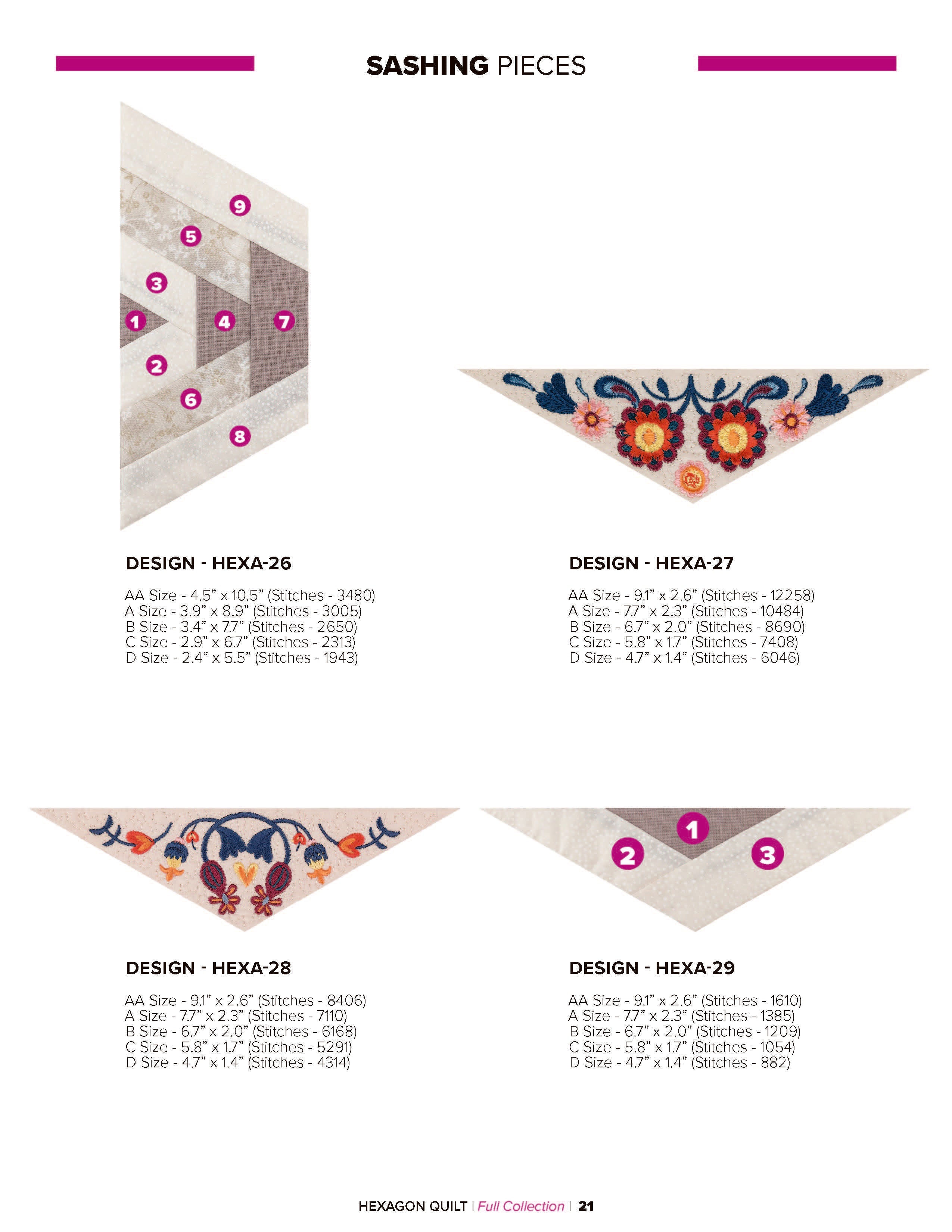 Hexagon Quilt Patterns Designs