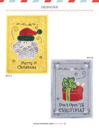 Mylar Christmas Cards