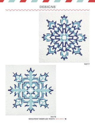 Needlepoint Snowflake Trivets