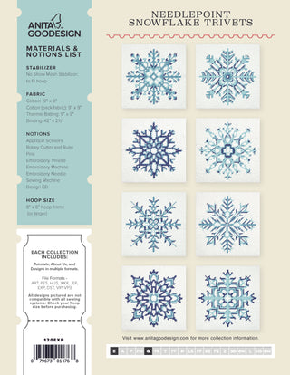 Needlepoint Snowflake Trivets