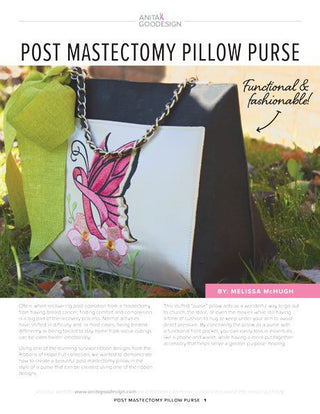 Post Mastectomy Pillow Purse Pattern