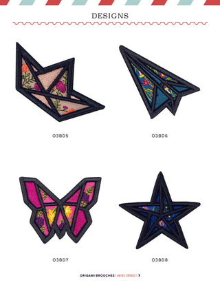Origami Brooches