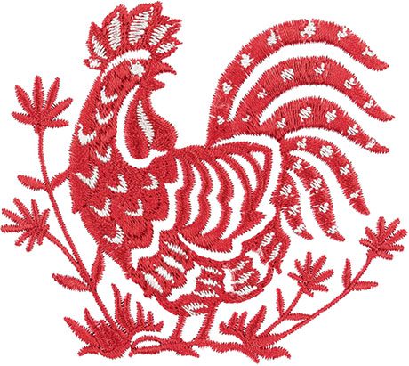 Paper Cut Roosters