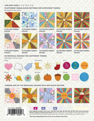 Radial Quilting 1, 2, 3