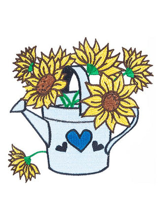 Sunflowers in Watering Can