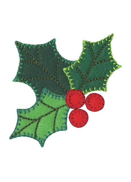 Blanket Stitch Holly
