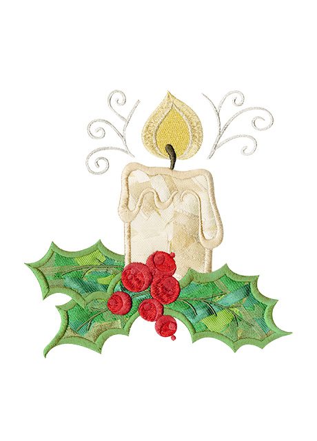 Confetti Christmas Candle