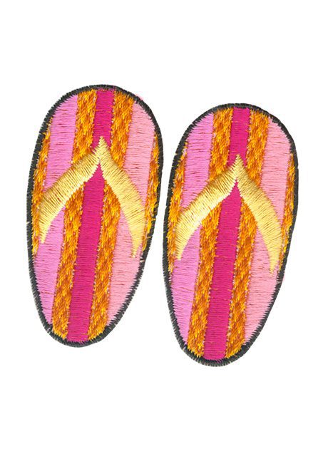 Striped Flip Flops