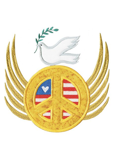 American Flag Peace Sign