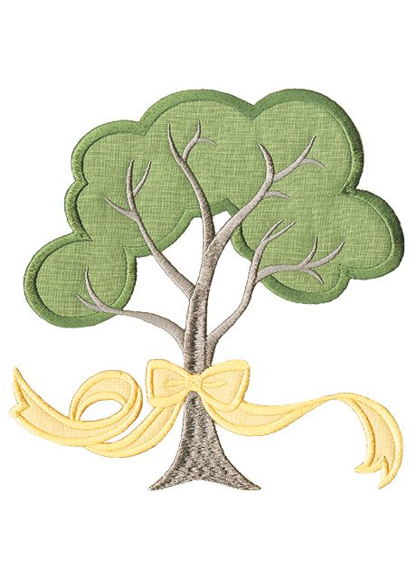 Tree with Ribbon