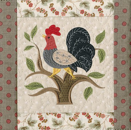Country Roosters (Embroidered Additions)