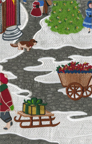 Christmas Village Tile Scene