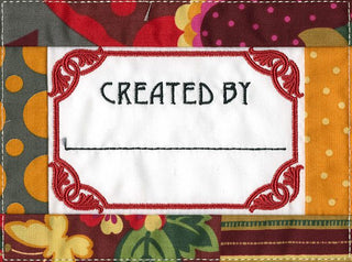 Folded Fabric Quilt Labels