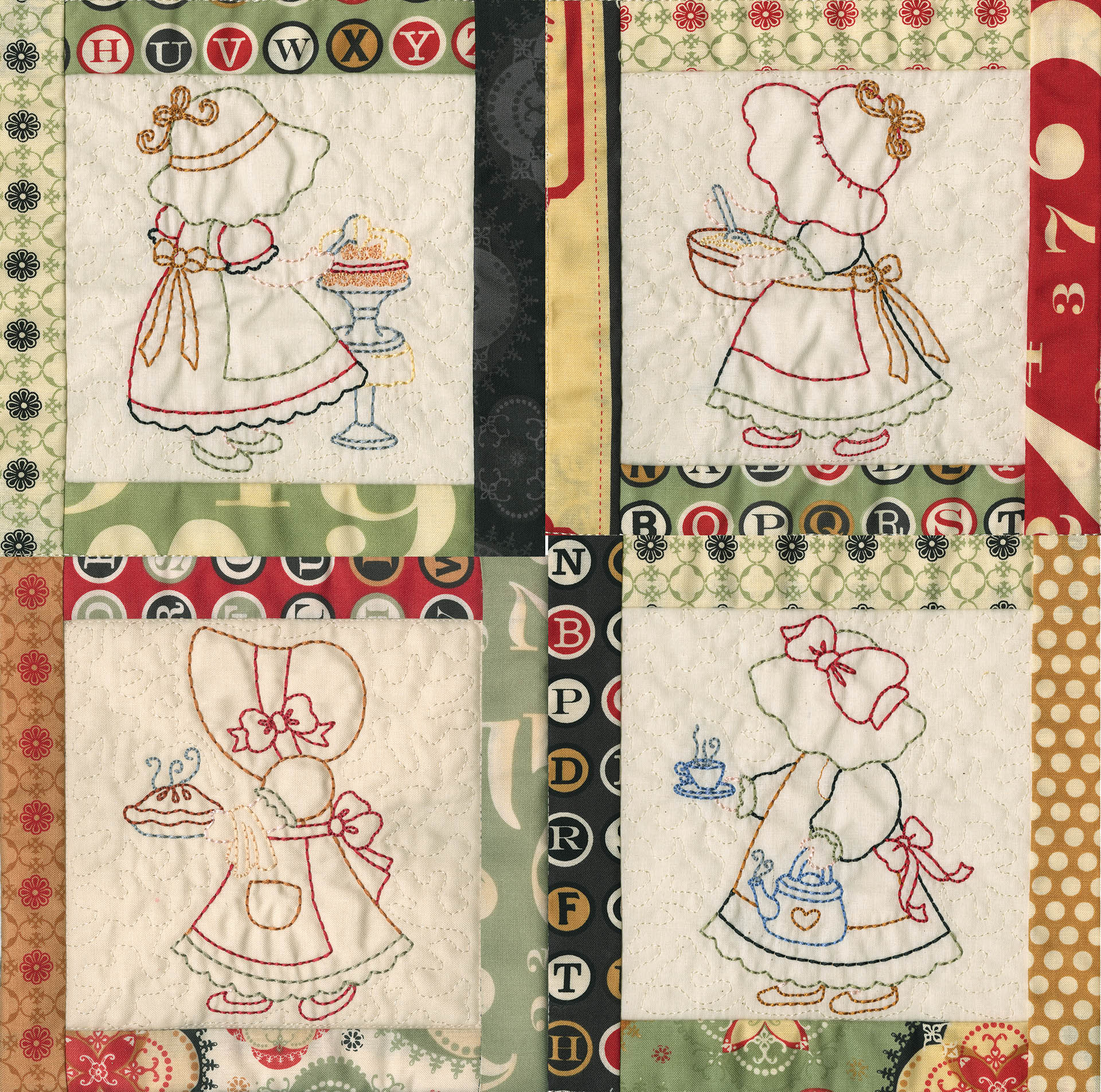 Sunbonnet Sue in the Kitchen