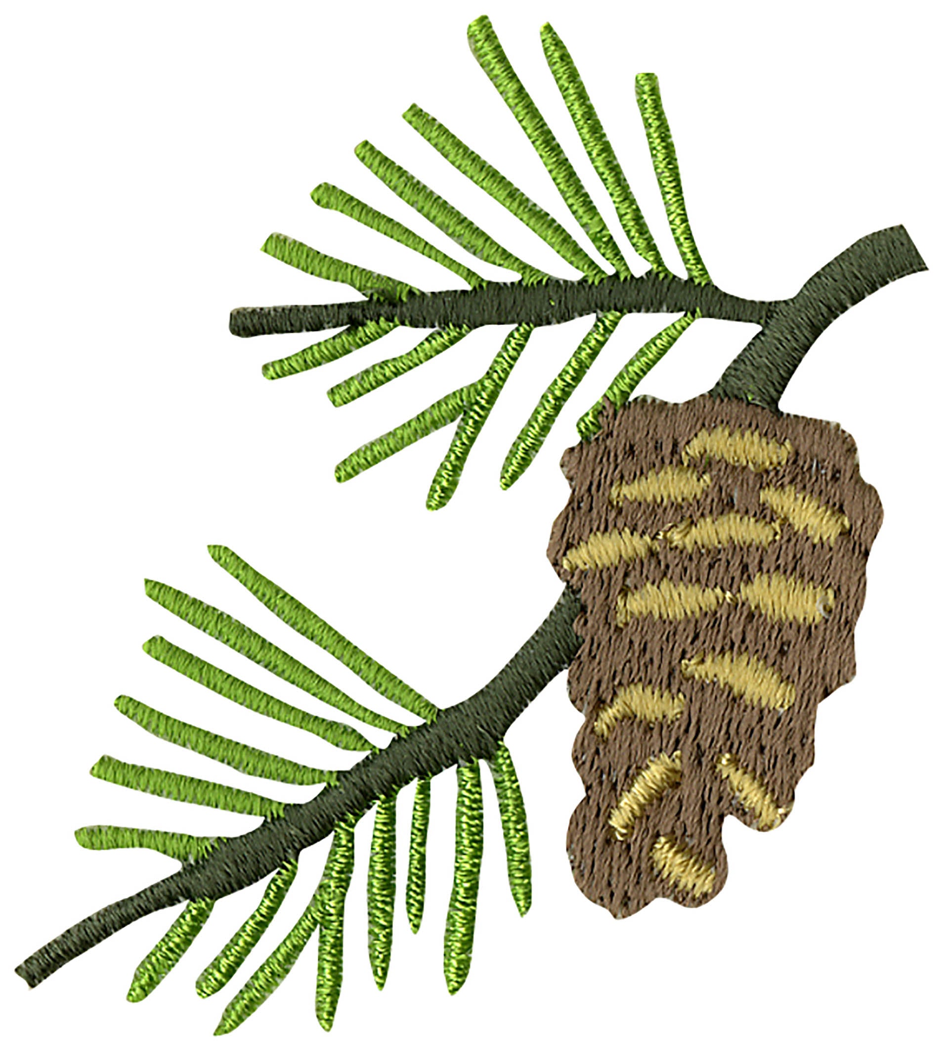 Bear Applique with Pine Cones Applique - Embroidery Designs